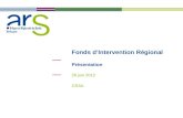 Fonds d’Intervention Régional Présentation