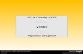 ESC de Chambéry - CESNI - - - - - -  Vendre - - - - - -  Négociation Management