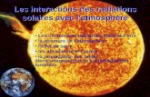 Les interactions des radiations solaires avec l’atmosphère