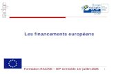 Les financements européens
