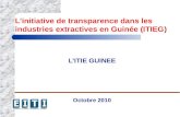 L’initiative de transparence dans les industries extractives en Guinée (ITIEG )