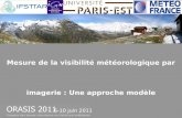 Mesure de la visibilité météorologique par imagerie : Une approche modèle