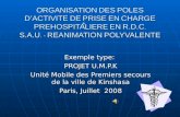 Exemple type:  PROJET U.M.P.K Unité Mobile des Premiers secours de la ville de Kinshasa