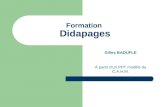 Formation  Didapages