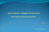 Panel d’experts – Dialogue Infrastructures Présentation des Recommandations  CCRE
