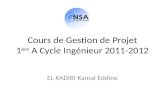 Cours de Gestion de Projet 1 ère  A Cycle Ingénieur 2011-2012