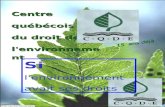 Centre québécois  du droit de  l'environnement