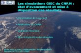 Les simulations GIEC du CNRM : état d’avancement et mise à disposition des résultats
