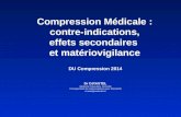 Compression Médicale : contre-indications, effets secondaires  et matériovigilance