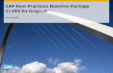 SAP Best Practices Baseline Package  V1.605 for Belgium