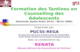 Formation des Tantines en Counselling des Adolescents (Bamenda, Ayaba Hotel, 04/12 – 08/12/ 2006)