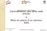 Centralisation des sites web d’ELTA  & Mise en place d’un serveur NAS