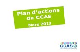Plan d’actions du CCAS Mars 2013