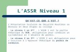 L’ASSR Niveau 1
