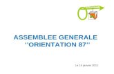ASSEMBLEE GENERALE   ‘’ORIENTATION 87’’
