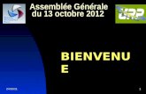 Assemblée Générale  du 13 octobre 2012
