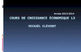 Cours de croissance économique L3  Mickaël Clévenot