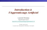 Introduction à  l'Apprentissage Artificiel
