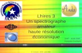 Lhires 3 Un spectrographe amateur haute résolution économique