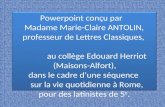 Powerpoint conçu par        Madame Marie-Claire ANTOLIN,