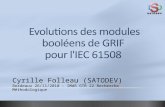 Evolutions des modules booléens de GRIF  pour l'IEC 61508