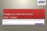 Budget LAL Pixel 2012-2013 R&D  Tracker