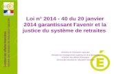 Loi n° 2014 - 40 du 20 janvier 2014 garantissant l’avenir et la justice du système de retraites