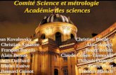 Comité Science et métrologie  Académie des sciences
