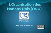 L’Organisation des Nations-Unis (ONU)