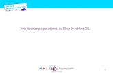 Vote électronique par internet, du 13 au 20 octobre 2011