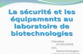 La sécurité et les équipements au laboratoire de biotechnologies
