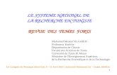 LE SYSTEME NATIONAL DE   LA RECHERCHE EN TUNISIE REVUE  DES  TEMPS  FORTS
