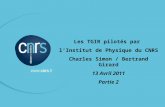 Les TGIR pilotés par  l’Institut de Physique du CNRS Charles Simon / Bertrand Girard 13 Avril 2011