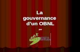 La  gouvernance  d’un OBNL par