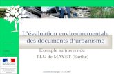 L’évaluation environnementale des documents d’urbanisme