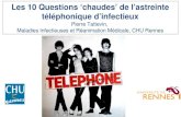 Les 10 Questions ‘chaudes’ de l’astreinte téléphonique d’infectieux Pierre Tattevin,