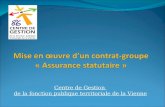 Mise en œuvre d’un contrat-groupe « Assurance statutaire »