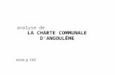 analyse de LA CHARTE COMMUNALE D'ANGOULÊME