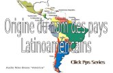 Origine du nom des pays  Latinoaméricains