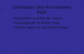 Utilisation des formulaires PDF