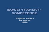 ISO/CEI 17021:2011 CompÉtence