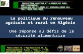 La politique du renouveau agricole et rural en Algérie