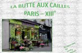 LA BUTTE AUX CAILLES PARIS – XIII°