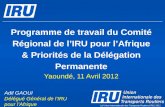 Adil GAOUI Délégué Général  de  l’IRU pour  l’Afrique