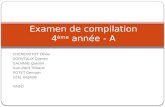Examen de compilation 4 ème  année - A