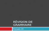 Révision  de  Grammaire