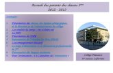 Accueil des parents des classes 3 ème 2012 - 2013