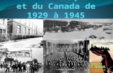 Histoire du Québec et du Canada de 1929 à 1945