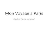 Mon Voyage  a  Paris
