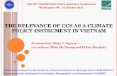 The relevance of  ccs  as a climate policy instrument in  vietnam